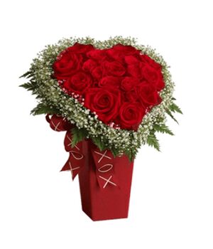 send herbaceous roses basket to vietnam