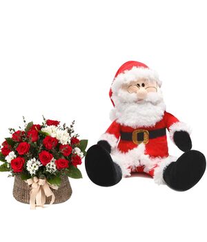 send santa claus with flower basket to vietnam