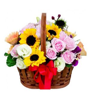 send flower basket to vietnam