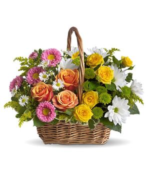 Sweet Flowers Basket to vietnam