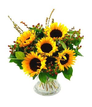 send sunflower in a vase to vietnam