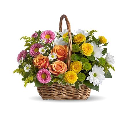 Sweet Flowers Basket to vietnam