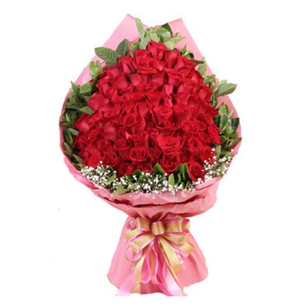 four dozen red rose bouquet in vietnam